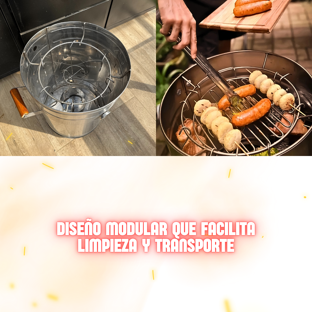 MASTER GRILL BARREL - Barril Asador Portátil