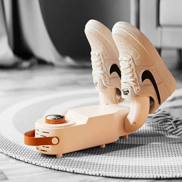 Calentador y Secador de Zapatos Eléctrico Portátil – Elimina Olores y Humedad con Temporizador