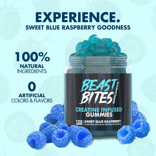 Beast Bites: Libera tu Máxima Fuerza con Deliciosas Gomitas de Creatina