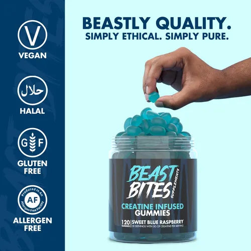Beast Bites: Libera tu Máxima Fuerza con Deliciosas Gomitas de Creatina