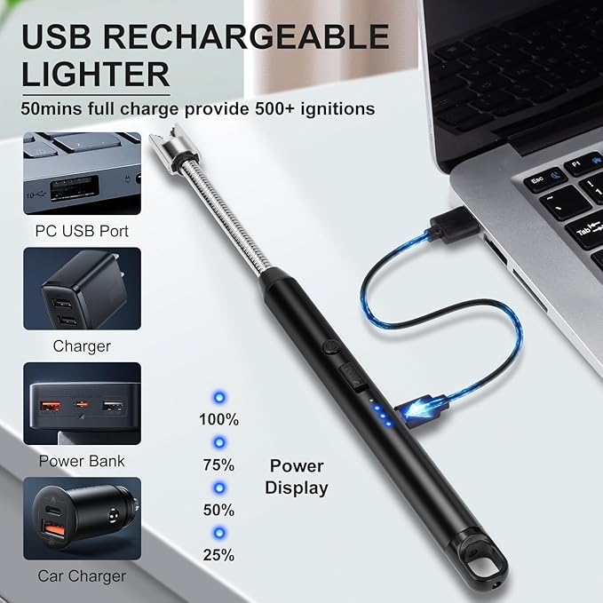 Encendedor flexible recargable