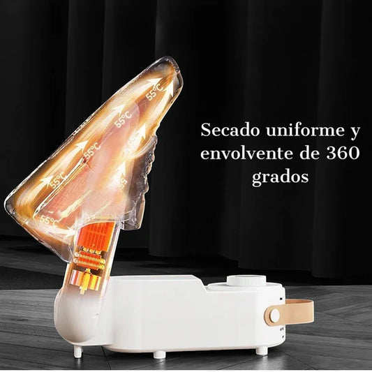Calentador y Secador de Zapatos Eléctrico Portátil – Elimina Olores y Humedad con Temporizador